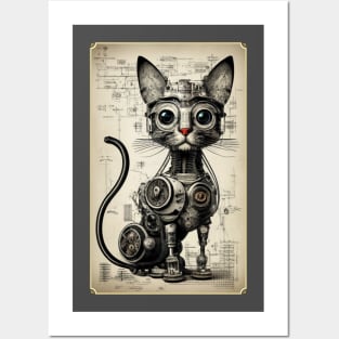 Robo Cat Posters and Art